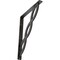Ekena Millwork Loera Wrought Iron Bracket, (Single center brace), Antiqued Silver 1 1/2"W x 12"D x 15"H BKTM01X12X15SLOASV - alternate 1
